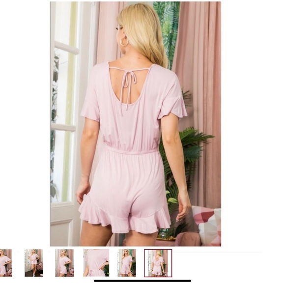 CUTE RUFFLED ROMPER - Picture 7 of 8